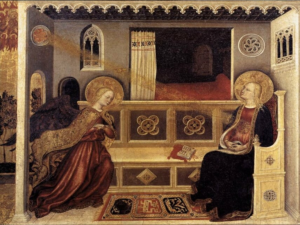 Gentile da Fabriano, Annunciazione (1423-5) Pinacoteca Vatican 
