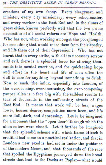 ‘The Moral Aspect’ in The Destitute Alien in Britain (1892)