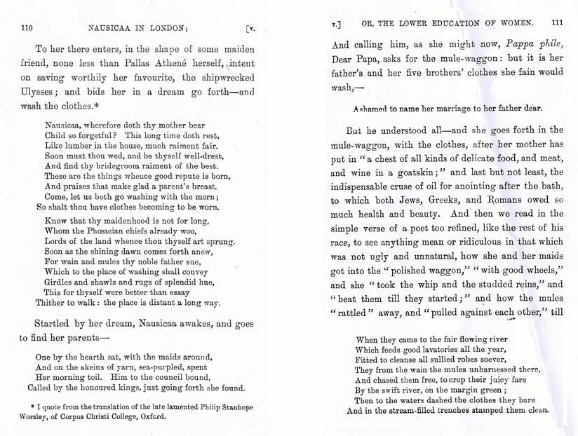 Nausicaa in London (1873) 
