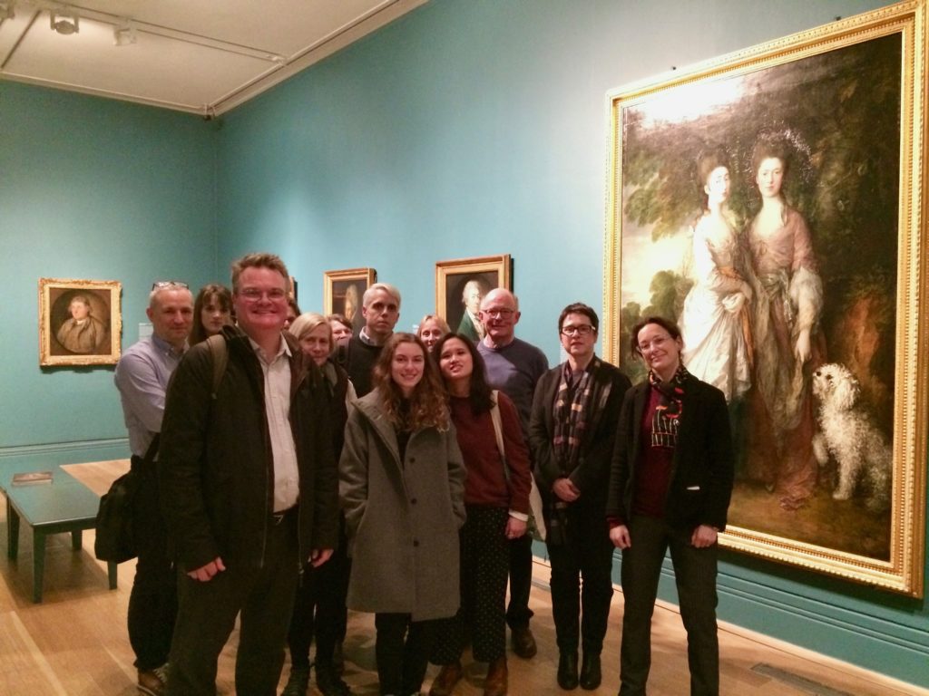 The Museum Cultures group at Gainsborough's Family Album with Dr. Lucy Peltz