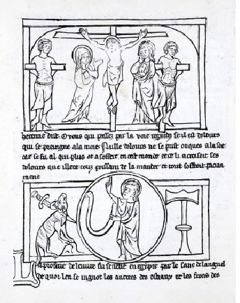 Image from Facsimile edition the Credo. Source: BNF Nouv. Acq. Fr. 4509