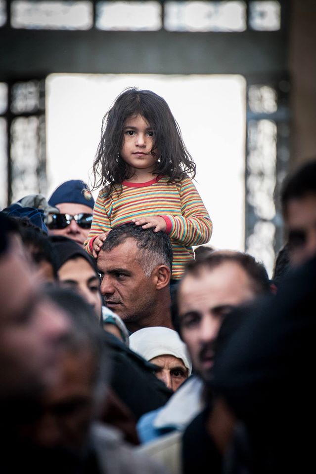 A refugee child at Budapest Eastern Train Station, Edd Carlile, Budapest Seen, September 9, 2015